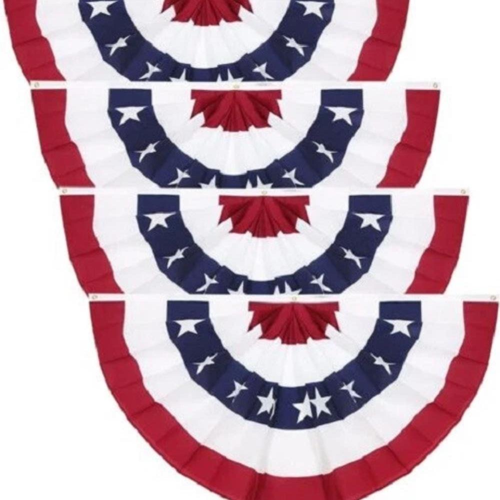 Patriotic Red, White, and Blue Bunting
